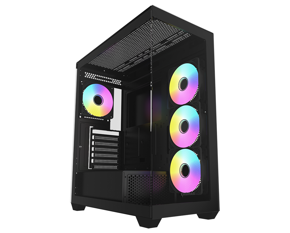 1800-1-1.png RAIDMAX Infinita I800 Black ARGB Mid-Tower Gaming Case - Image 1