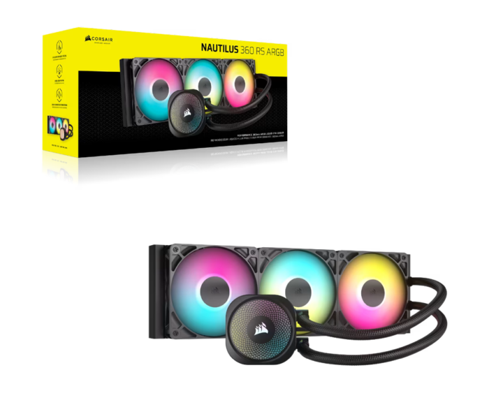 CORSAIR NAUTILUS 360RS ARGB Liquid CPU Cooler - Image 2