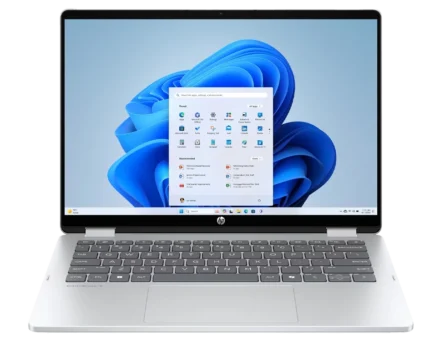 HP OmniBook 5 Flip 14-FP0013 | intel® Core™ 5-120U Processor | 8GB DDR5-5600MHz RAM | 512GB PCIe® 4.0 NVMe™ | 14″ diagonal, 2K | Windows 11 Home