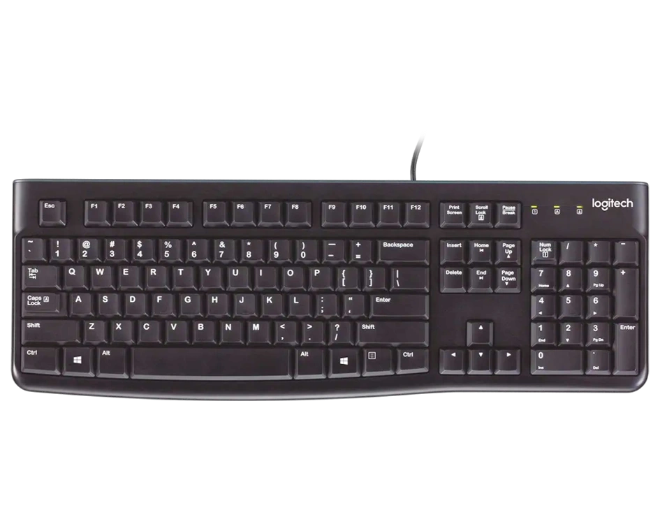KEYLO001-1-1-1.webp Logitech K120 USB Full Size Keyboard - Image 1
