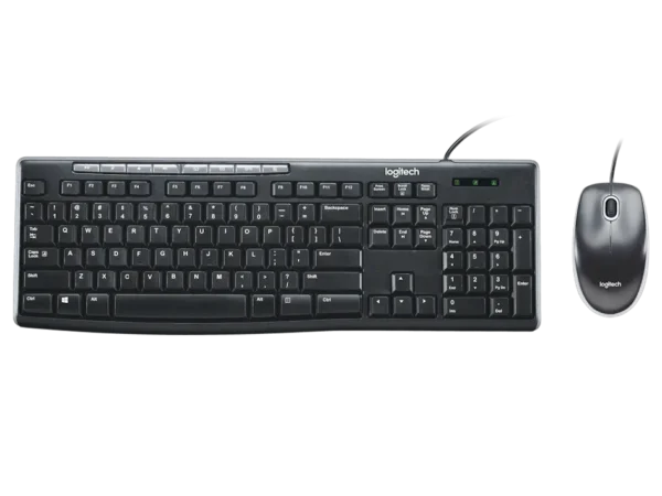 Logitech MK200 Media Corded Keyboard and Mouse Combo