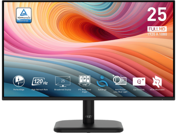 MSI PRO MP251L E2 24.5″ Inch 120Hz 1ms FHD Ultra Slim Frameless Monitor