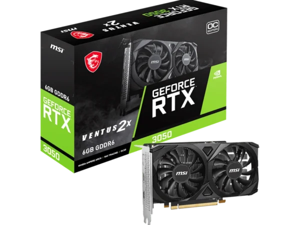 MSI GeForce RTX 3050 VENTUS 2X e 8GB OC GPU