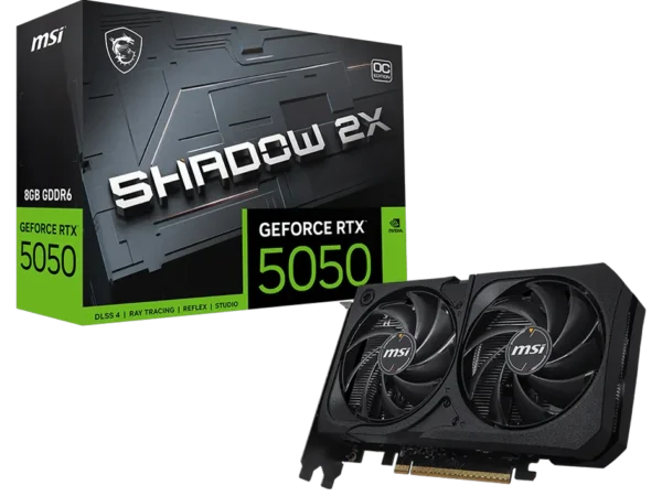 MSI GeForce RTX™ 5050 8GB SHADOW 2X OC Graphics Card