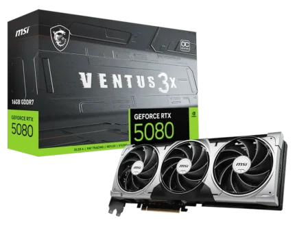 MSI GeForce RTX™ 5080 16GB VENTUS 3X OC Graphic Card