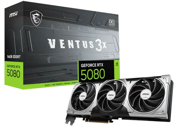 MSI GeForce RTX™ 5080 16GB VENTUS 3X OC Graphic Card
