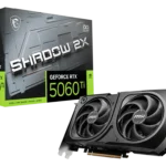 MSI GeForce RTX™ 5060Ti 16GB SHADOW 2X OC PLUS Graphic Card