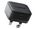 Baseus Palm Fast Charger 1C 20W UK Cluster Black With Cable USB-C to USB-C 60W 20V/3A 1M - Image 3