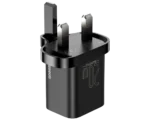 Baseus 20W Super Si Quick Charger 1C UK Black With Baseus Simple Wisdom Data Cable - Image 2