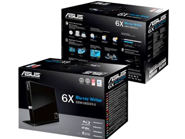 ASUS Blu-ray 6X SBW-06D2X-U External DVD Writer
