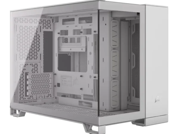 CORSAIR 2500X Mid-Tower Dual Chamber PC Case – White