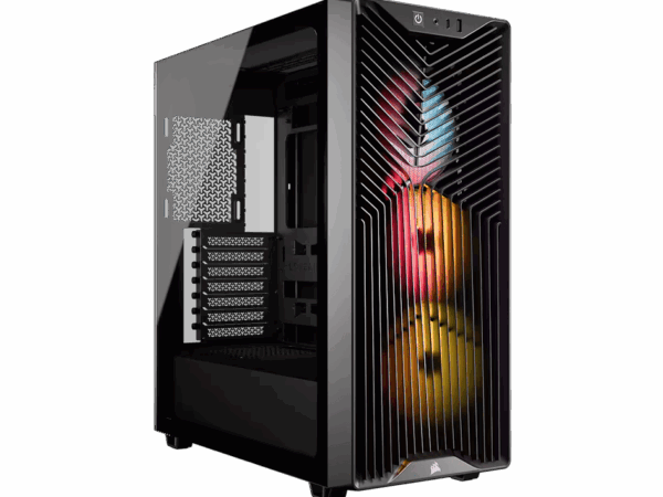 CORSAIR 3200D RS ARGB Mid-Tower PC Case – Black