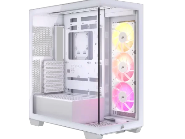 CORSAIR 3500X ARGB Mid-Tower PC Case – White